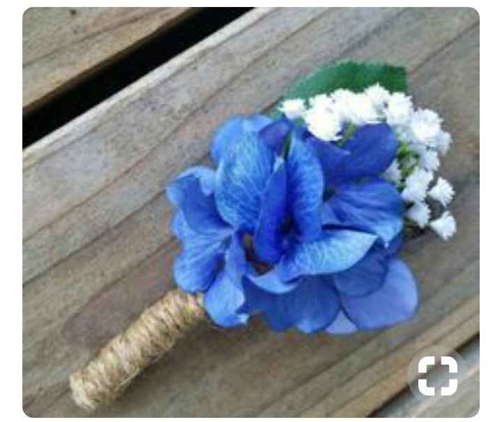Mês de abril - flor para o noivo em azul - 6