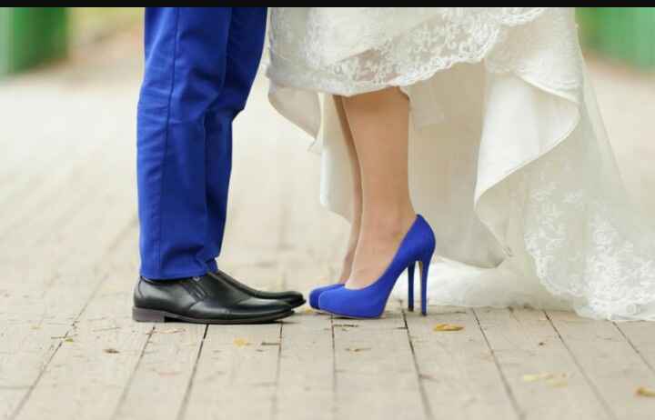 Mês de abril - sapatos azuis para noiva - 5