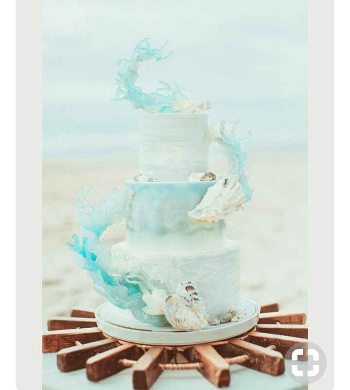 Mês de abril - bolos tema praia em azul - 7
