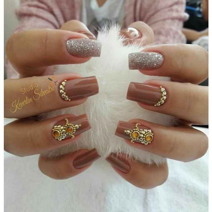 9 inspirações para unhas em castanho - 1