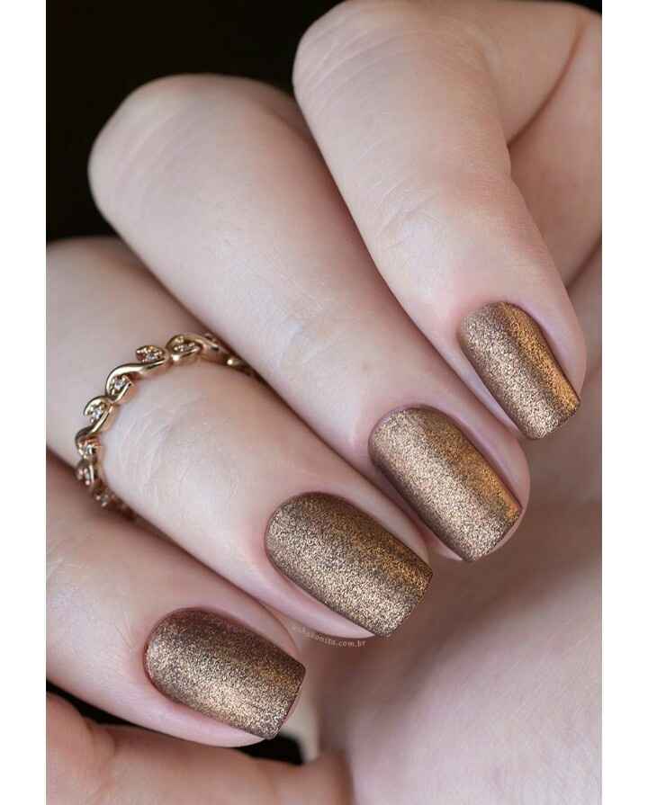 9 inspirações para unhas em castanho - 3