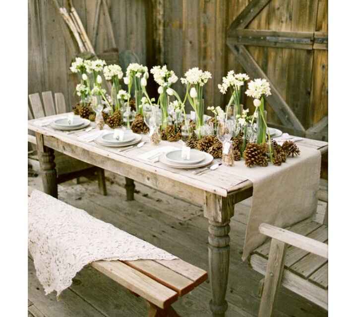 9 inspirações para centros de mesa em castanho - 4