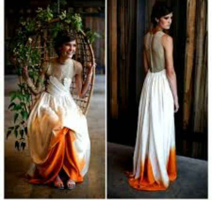 Mês de junho - mês laranja - vestidos de noiva - 1