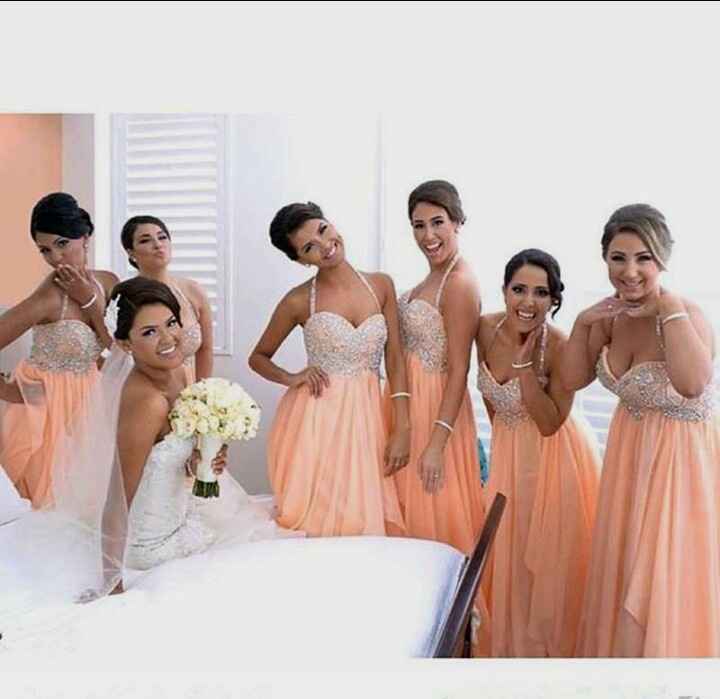 Mês de junho - mês laranja - inspirações para vestidos de madrinha/damas de honra - 6