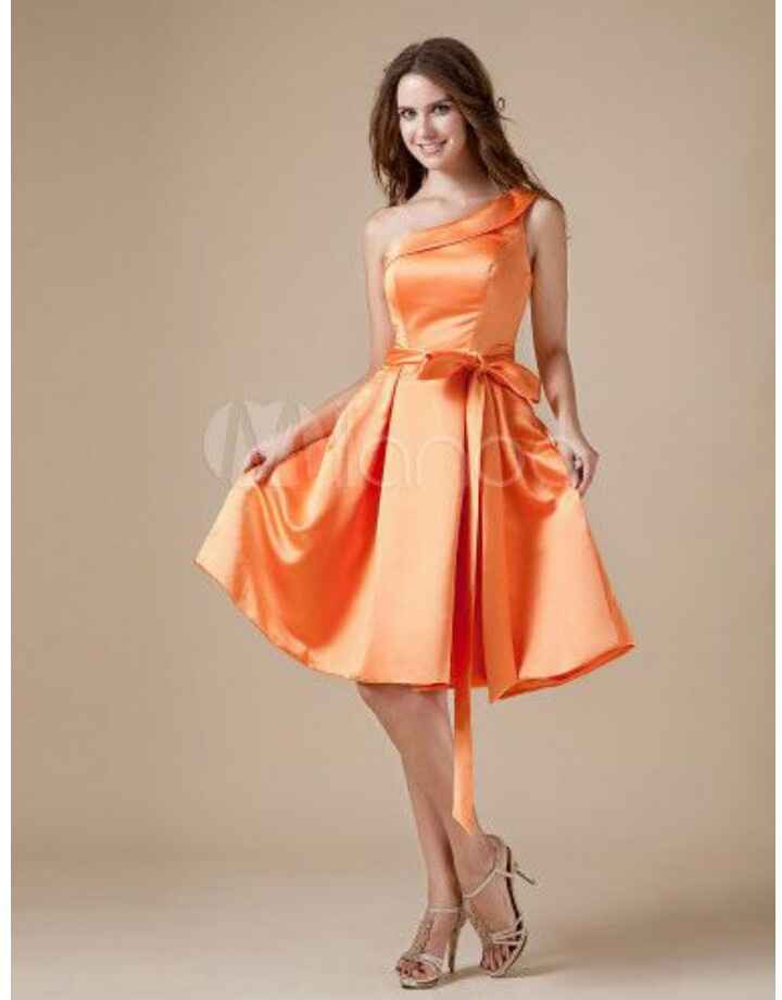 Mês de junho - mês laranja - inspirações para vestidos de madrinha/damas de honra - 11
