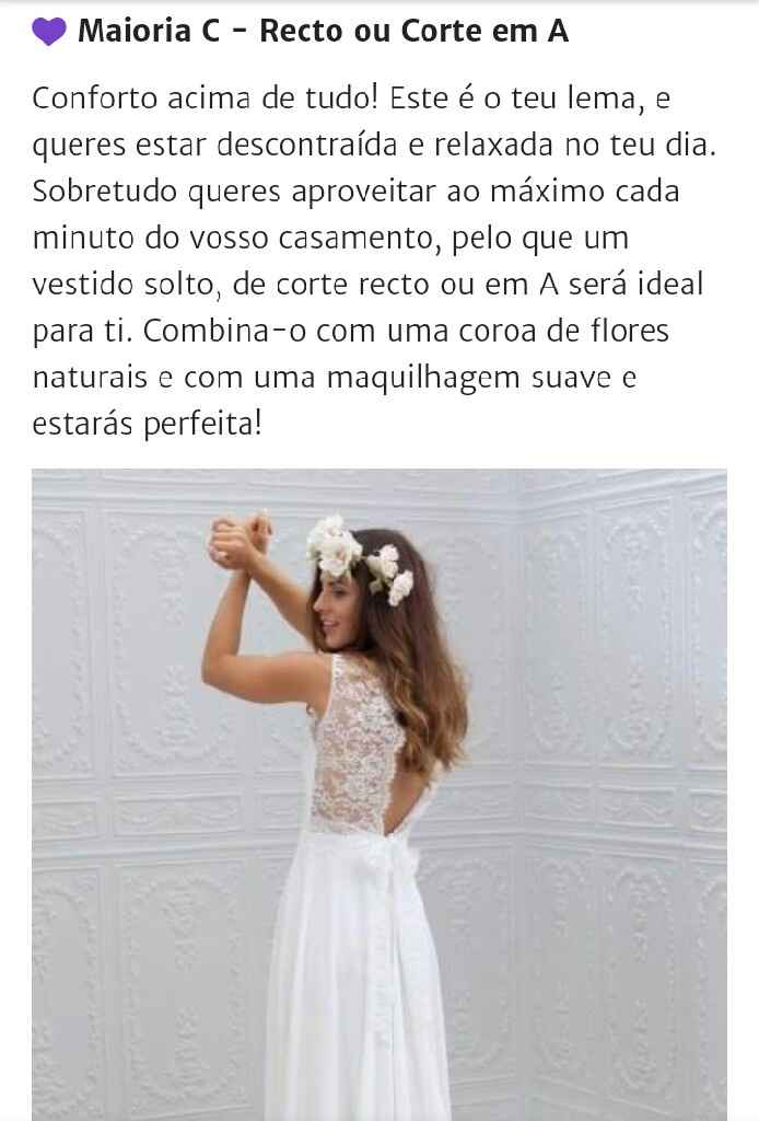 o meu vestido de noiva ideal é texto ou em linha a - 1