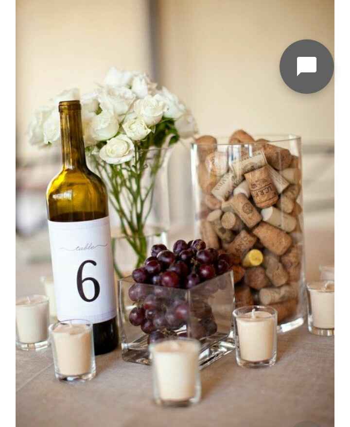Inspirações para centros de mesa com  rolhas de cortiça - 5