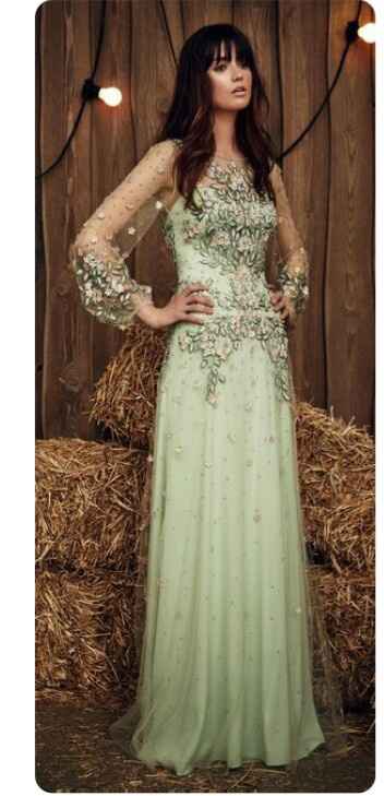 Desafio de cores - inspirações para vestidos de noiva verdes - 7