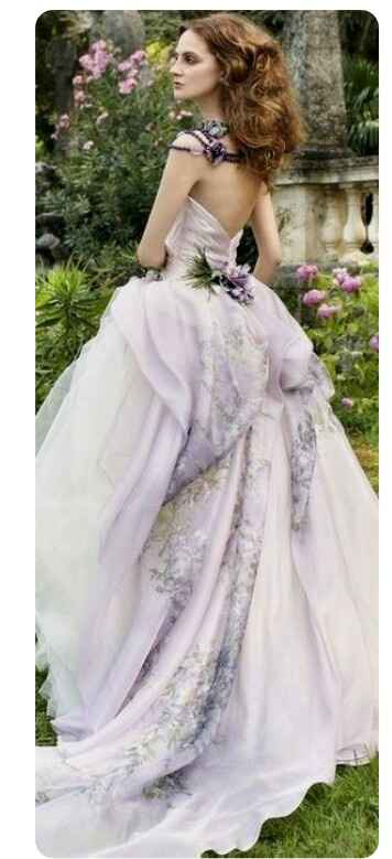 Desafio de cores - inspirações para vestidos de noiva púrpura - 2