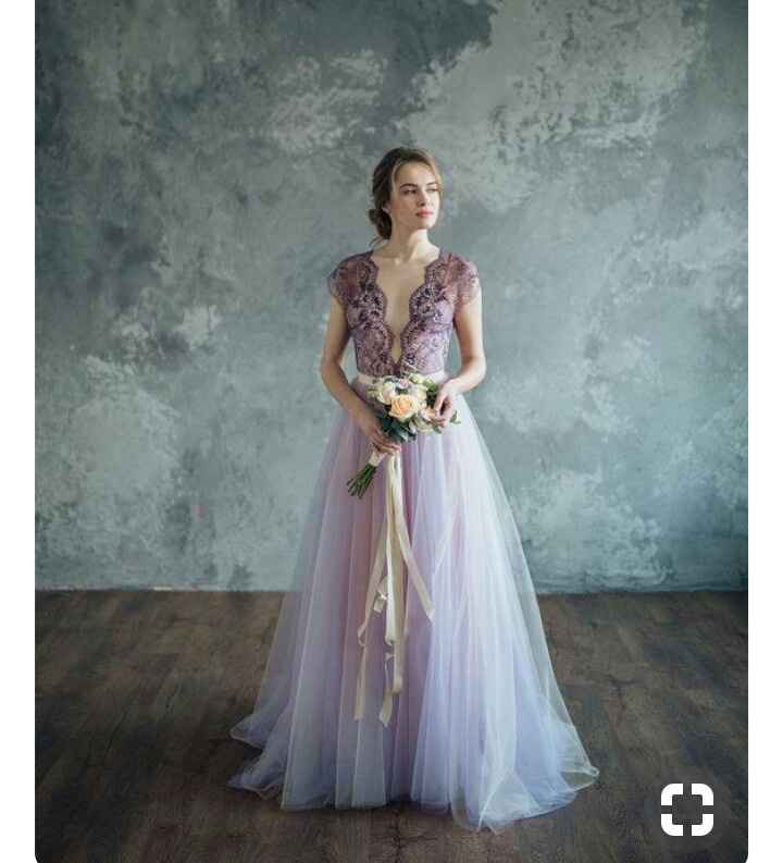 Desafio de cores - inspirações para vestidos de noiva púrpura - 6