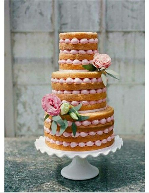 Naked Cake em tons rosa - 1