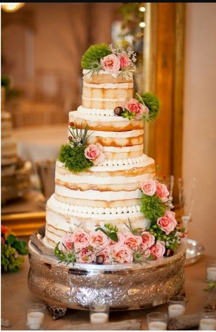 Naked Cake em tons rosa - 3