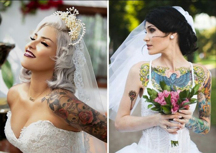 Noivas tatuadas rosa e não só - 7