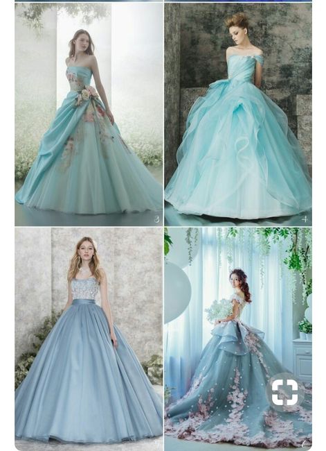 Mês de abril - Vestidos de noiva azul - 1