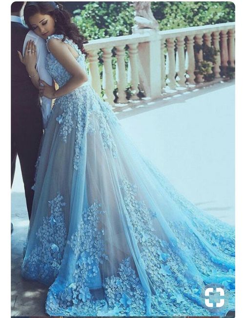 Mês de abril - Vestidos de noiva azul - 3