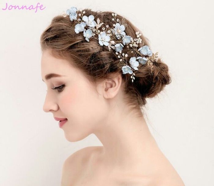 Acessórios para cabelo azul - mês abril - 4