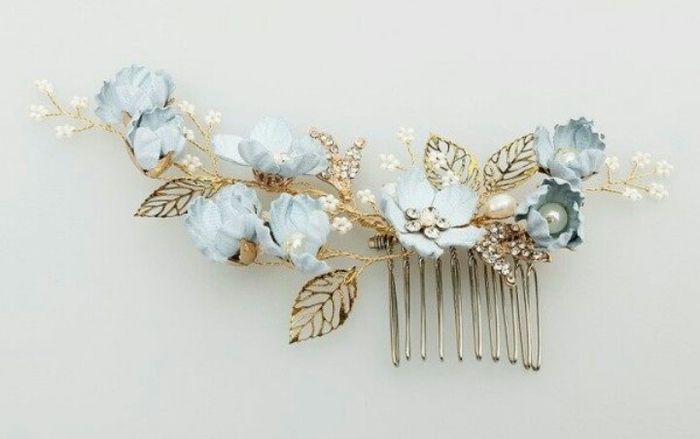 Acessórios para cabelo azul - mês abril - 6