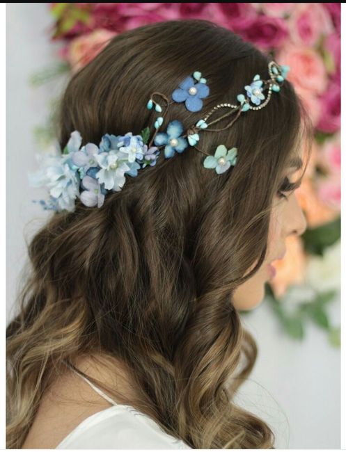 Acessórios para cabelo azul - mês abril - 8