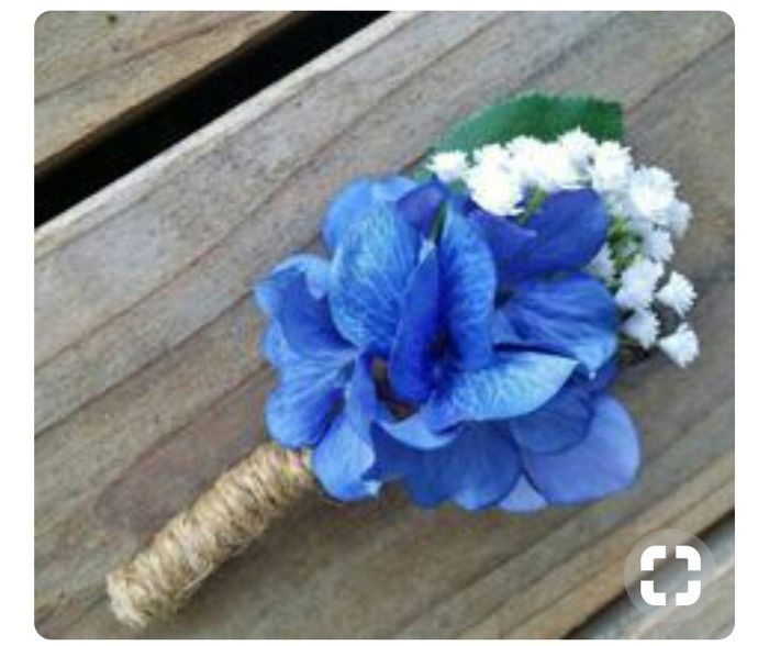 Mês de abril - flor para o noivo em azul - 6