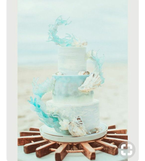 Mês de abril - bolos tema praia em azul - 7
