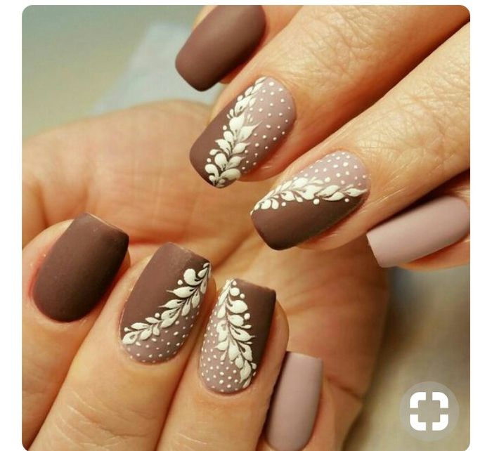 9 inspirações para unhas em castanho 9