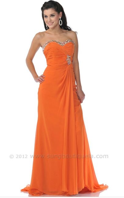 Mês de junho - mês laranja - inspirações para vestidos de madrinha/damas de honra 2