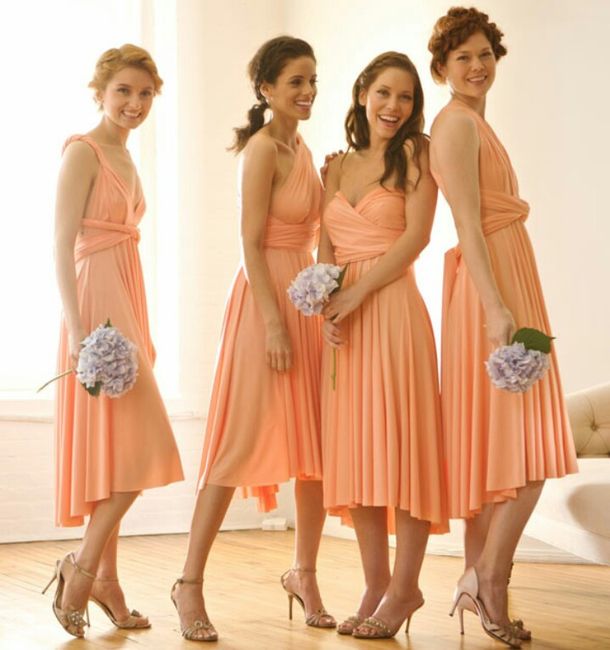 Mês de junho - mês laranja - inspirações para vestidos de madrinha/damas de honra 5