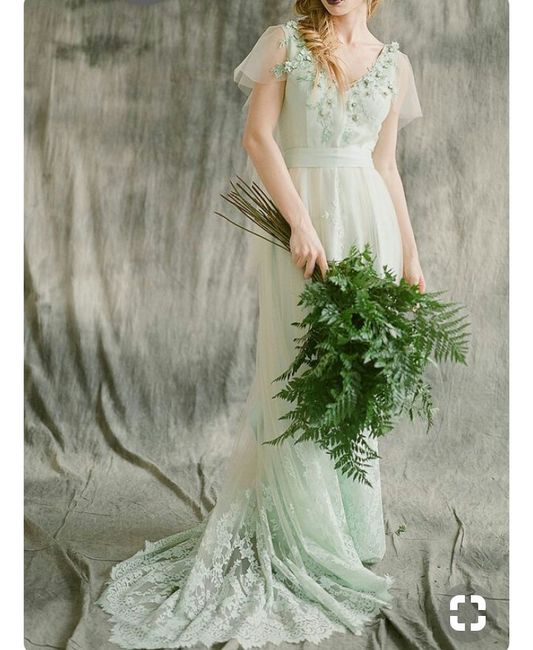 Desafio de cores - inspirações para vestidos de noiva verdes - 3