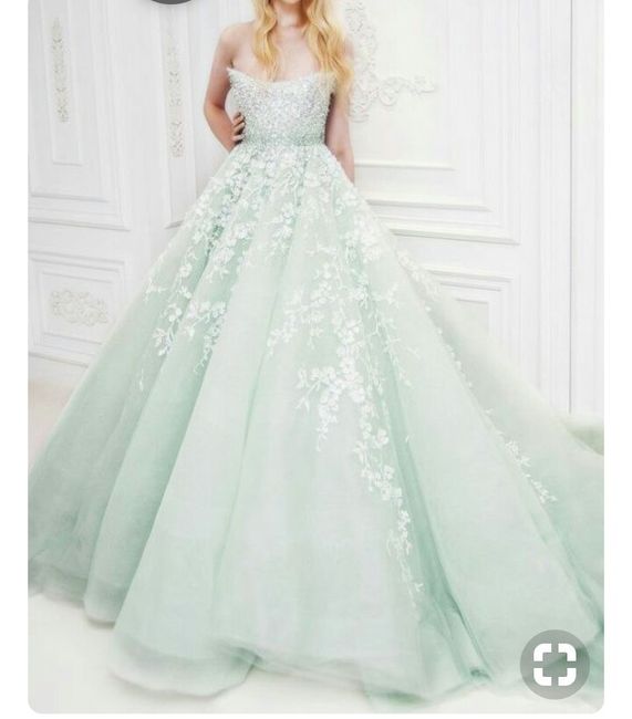 Desafio de cores - inspirações para vestidos de noiva verdes - 5