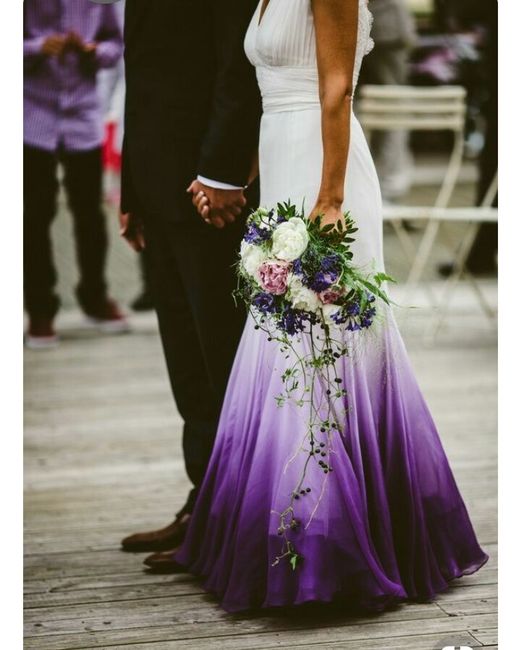 Desafio de cores - inspirações para vestidos de noiva púrpura - 5