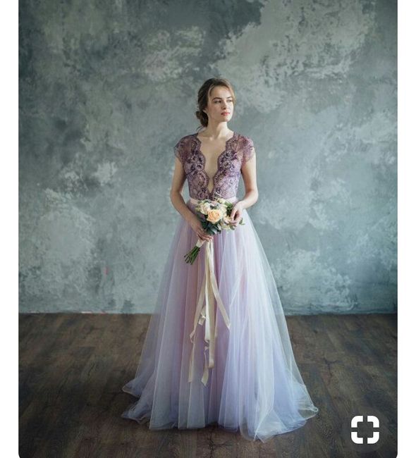 Desafio de cores - inspirações para vestidos de noiva púrpura - 6