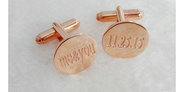 Inspirações para botões de punho para um noivo clássico - 9