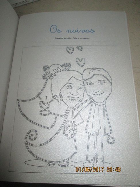 colorir os noivos