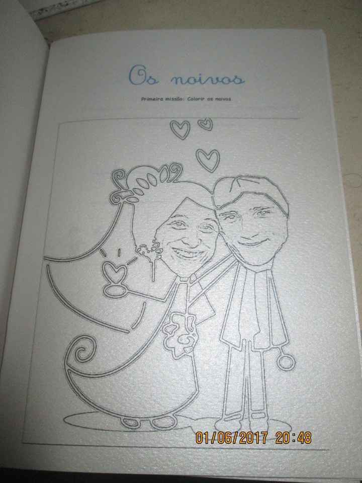colorir os noivos