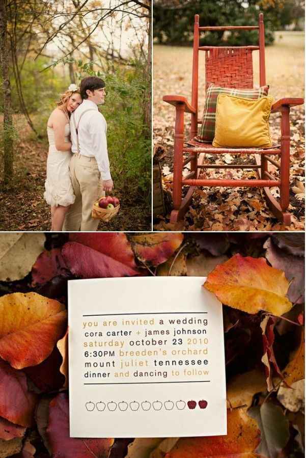 casamento de outono