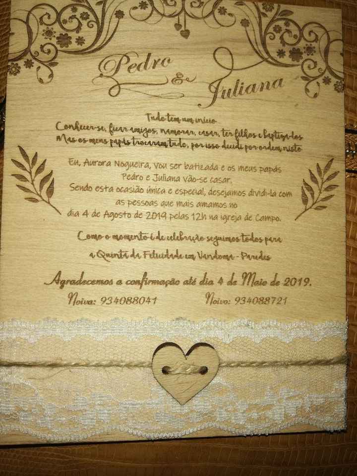 Convites de casamento - 1