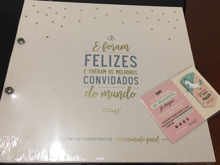 e o que chegou? o livro de assinaturas - 2