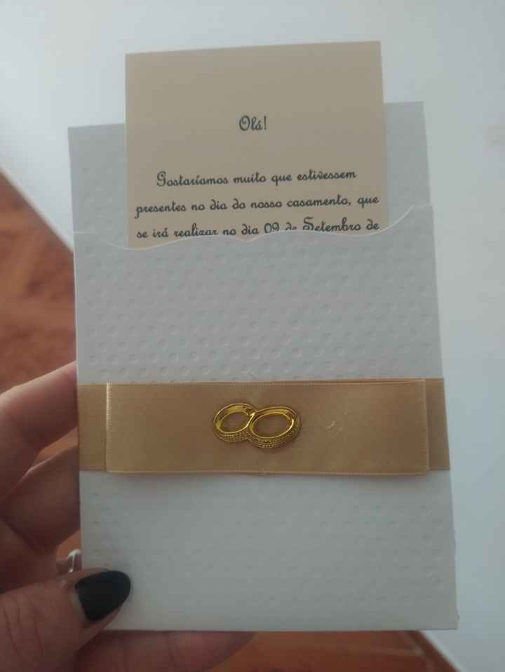 Como serão os convites de casamento? - 1