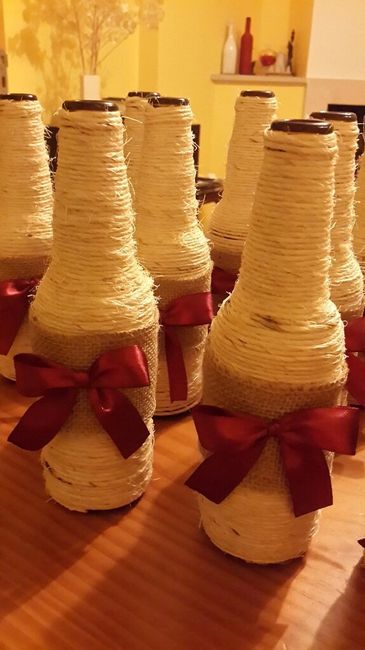 Garrafas para marcar o numero da mesa - 2