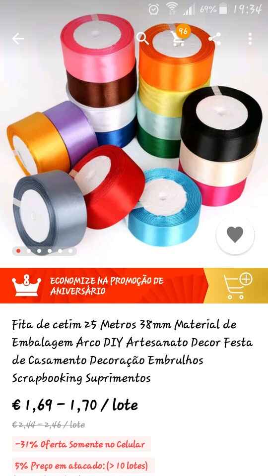 Fitas de cetim baratas - 1