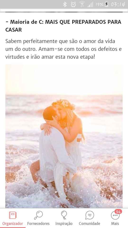 RESULTADOS: estão preparados para casar? - 1