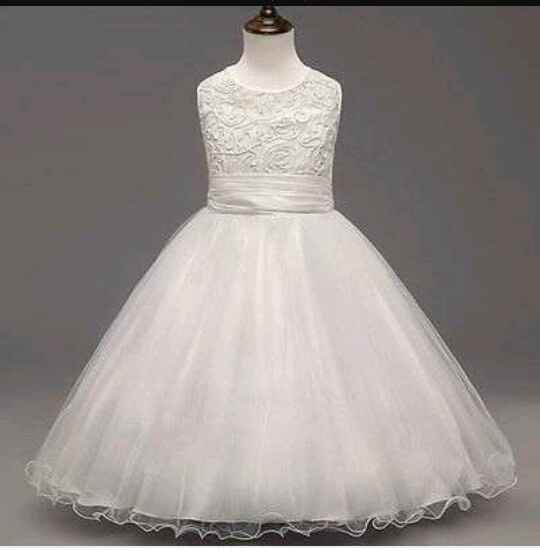 Vestidos Totalmente Brancos Meninas Alianças - 3