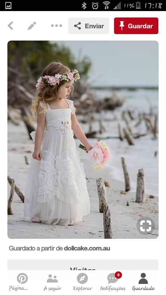 Vestidos Meninas Alianças - Inspirações Praia - 1