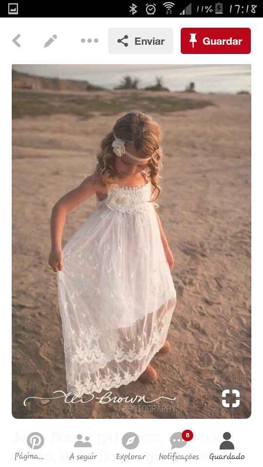 Vestidos Meninas Alianças - Inspirações Praia - 2