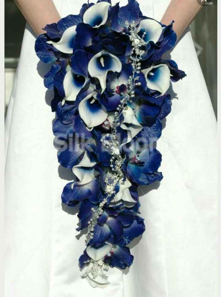 Desafio das Cores - Azul Marinho,  Dourado e Branco - Bouquet - 1