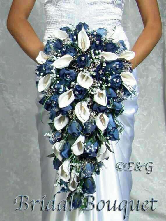 Desafio das Cores - Azul Marinho,  Dourado e Branco - Bouquet - 3