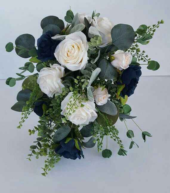 Desafio das Cores - Azul Marinho,  Dourado e Branco - Bouquet - 4