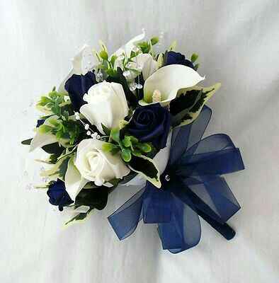 Desafio das Cores - Azul Marinho,  Dourado e Branco - Bouquet - 9