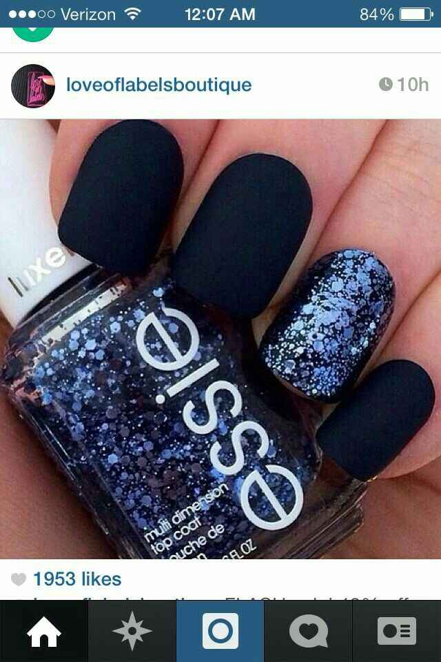 Desafio das Cores - Azul Marinho,  Dourado e Branco - Unhas - 3