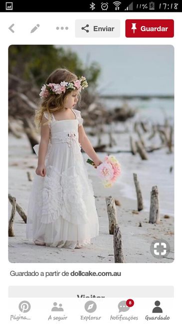 Vestidos Meninas Alianças - Inspirações Praia - 1